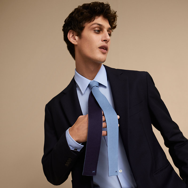 シルクニットタイ 5 cm《ドゥ・タン》 | Hermès - エルメス-公式サイト